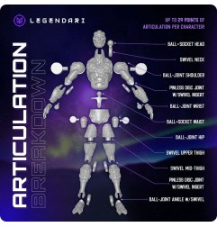 Legendari - Figurine 1/10 Epsylon 18 cm