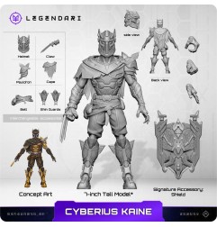 Legendari - Figurine 1/10 Cyberius Kaine 18 cm
