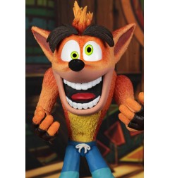 Crash Bandicoot - Figurine Ultra Deluxe Crash avec masque Aku Aku 14 cm