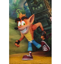 Crash Bandicoot - Figurine Ultra Deluxe Crash avec masque Aku Aku 14 cm