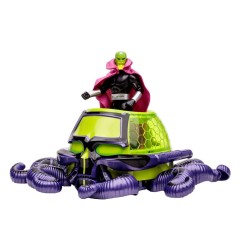 DC Comics - DC Direct figurine avec véhicule Super Powers Brainiac with Skull Ship (Gold Label) 12 cm