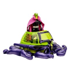 DC Comics - DC Direct figurine avec véhicule Super Powers Brainiac with Skull Ship (Gold Label) 12 cm