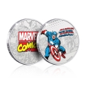 Marvel - Pièce de collection Captain America (plaqué argent)