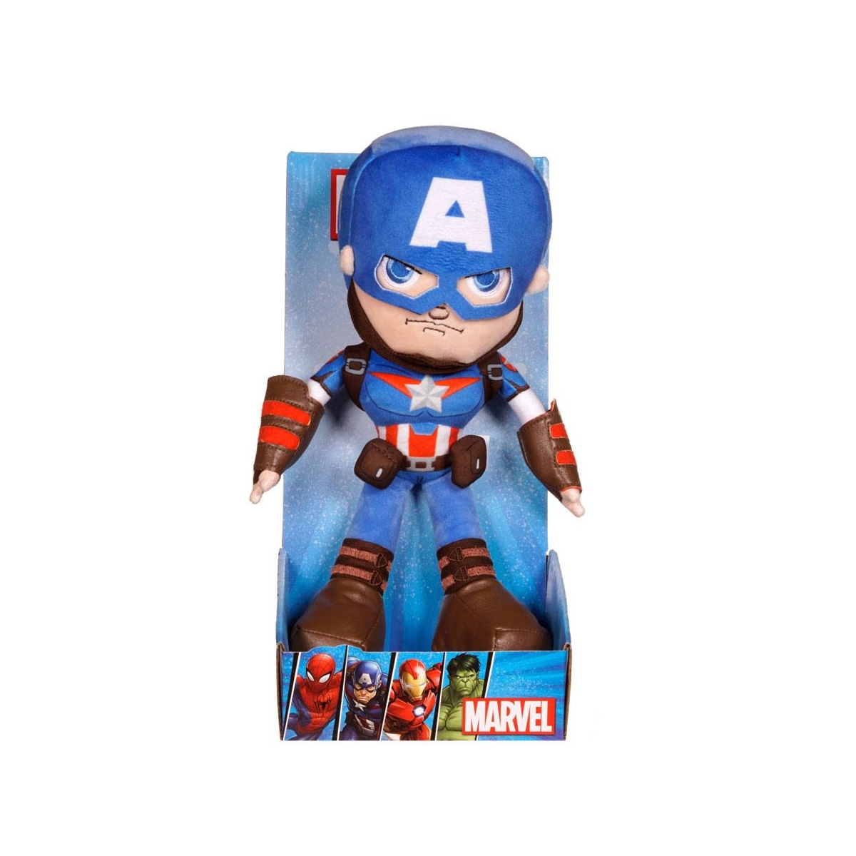Marvel - Peluche Captain America 25 cm - Figurine-Discount