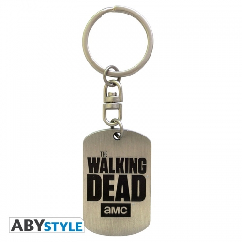 THE WALKING DEAD - Porte-clés Plaque militaire logo