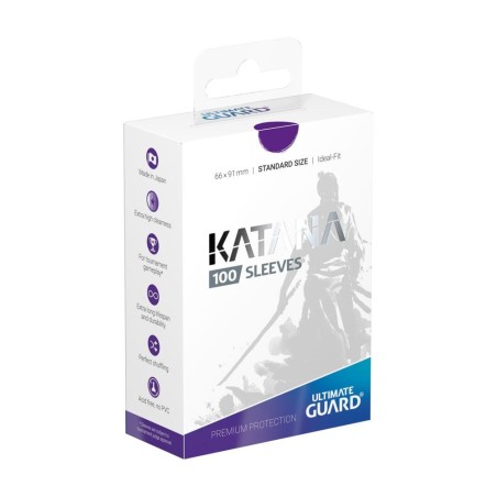 Ultimate Guard - 100 pochettes Katana Sleeves taille standard Violet