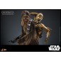 Star Wars - Episode V figurine Movie Masterpiece 1/6 Chewbacca with Disassembled C-3PO 36 cm