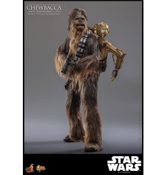 Star Wars - Episode V figurine Movie Masterpiece 1/6 Chewbacca with Disassembled C-3PO 36 cm