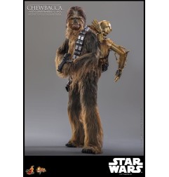 Star Wars - Episode V figurine Movie Masterpiece 1/6 Chewbacca with Disassembled C-3PO 36 cm