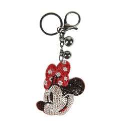 Disney - Porte-clés acrylique 3D Minnie Mouse Face Disney - Porte-clés acrylique 3D Minnie Mouse Face