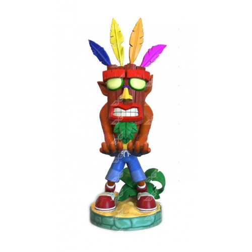 Crash Bandicoot - Figurine Cable Guy Aku Aku Crash 20 cm