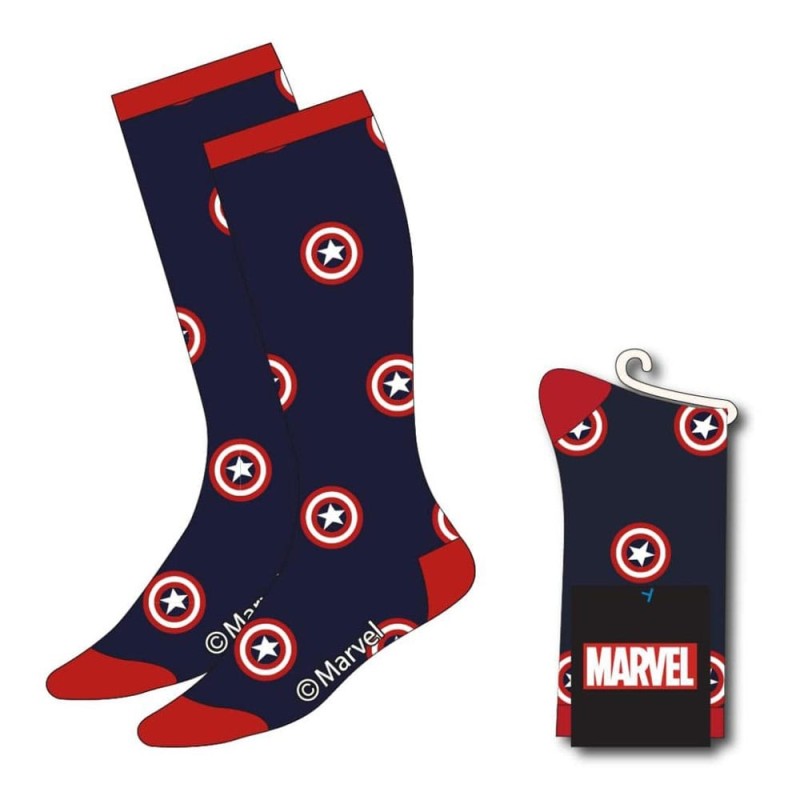 Marvel - Avengers chaussettes Captain America Shield 38-45