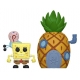 Bob l'éponge - Figurine POP! Bob l'Eponge & Pineapple 9 cm