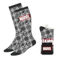 Marvel - Paire de chaussettes Avengers Faces Grey 38-45 Marvel - Paire de chaussettes Avengers Faces Grey 38-45