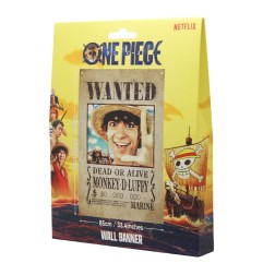 One Piece - Bannière Luffy Wanted 120 x 85 cm