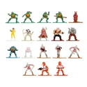 Les Tortues Ninja - Pack 18 figurines Les Tortues Ninja Diecast Nano Metalfigs 4 cm