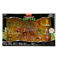 Les Tortues Ninja - Pack 18 figurines Les Tortues Ninja Diecast Nano Metalfigs 4 cm