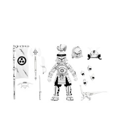 Usagi Yojimbo - Figurine Samurai Usagi Yojimbo Black & White Figure 18 cm