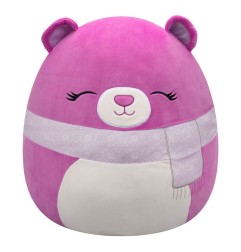 Squishmallows - Peluche Purple Bear with Closed Eyes and Scarf Crisanta 50 cm