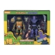 Les Tortues ninja - Pack 2 figurines Michelangelo vs Foot Soldier 18 cm