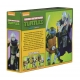 Les Tortues ninja - Pack 2 figurines Leonardo vs Shredder 18 cm