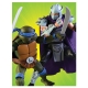 Les Tortues ninja - Pack 2 figurines Leonardo vs Shredder 18 cm