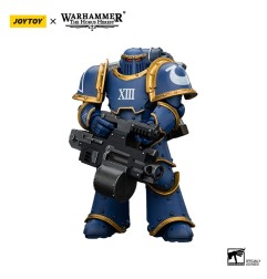 Warhammer The Horus Heresy - Figurine 1/18 Ultramarines Legion MKIII Tactical Support Squad Legionary avec Heavy Bolter 20 cm