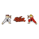 Street Fighter - Pack 3 pin's Ken, Ryu & Logo