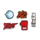 Street Fighter - Pack 5 pin's Icons