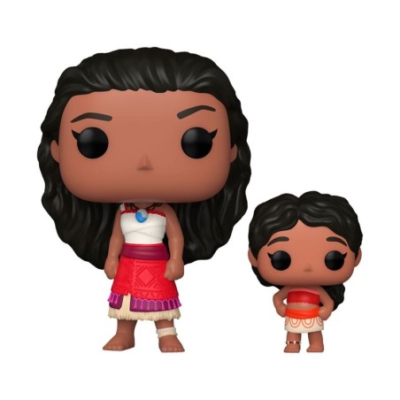 Vaiana, la Légende du Bout du Monde - Vaiana : La Légende du bout du monde 2 POP! & Buddy Vinyl figurine Moana & Little Sis 9 cm