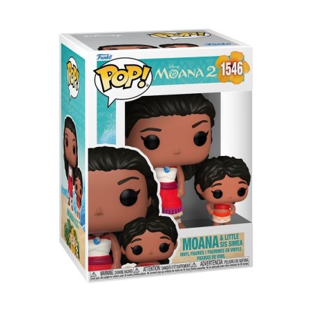 Vaiana, la Légende du Bout du Monde - Vaiana : La Légende du bout du monde 2 POP! & Buddy Vinyl figurine Moana & Little Sis 9 cm