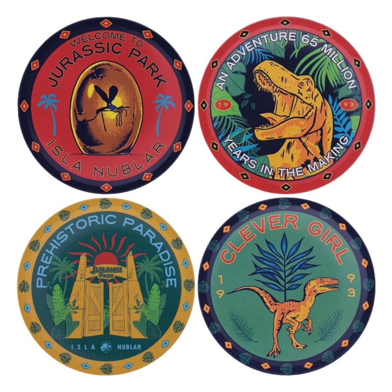 Jurassic Park - Pack 4 sous-verres