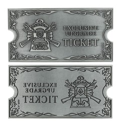 Resident Evil - 4 réplique 1/1 Metal Exclusive Upgrade Ticket