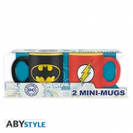 DC COMICS -  Set 2 mini-mugs - 110 ml - Batman & Flash x2