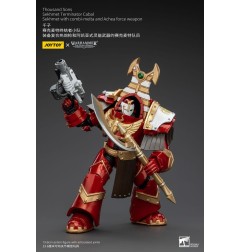 Warhammer - Figurine 1/18 Thousand Sons Sekhmet Terminator Cabal Sekhmet avec Combi-Melta and Achea Force Weapon 14 cm