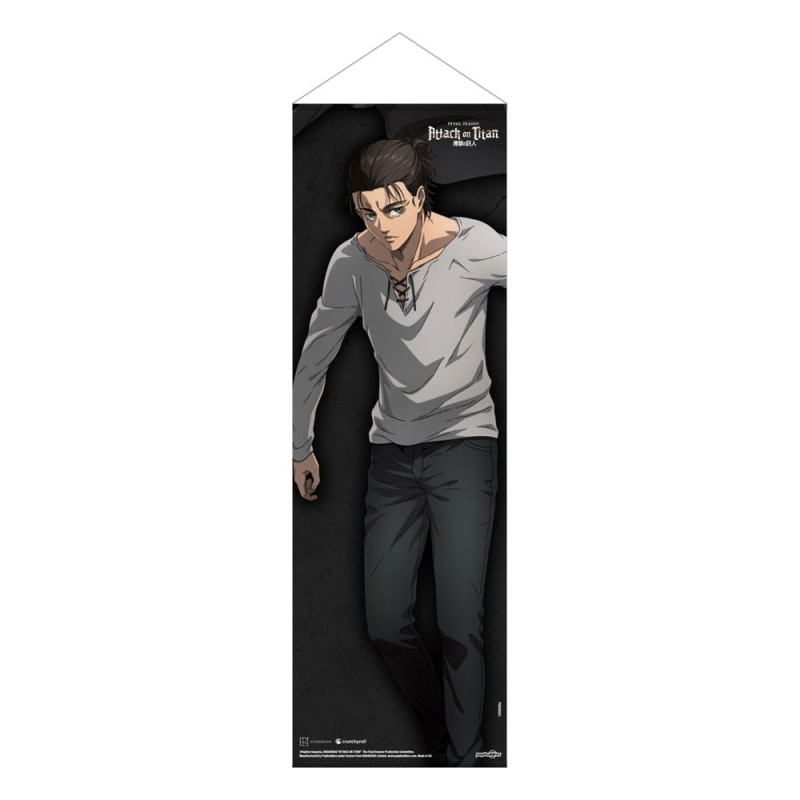 L'Attaque des Titans - Attack on Titan wallscroll Slim Eren Jaegers 30 x 90 cm