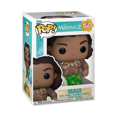 Vaiana : La Légende du bout du monde 2 - Figurine POP! & Buddy Maui avec Hameçon 9 cm