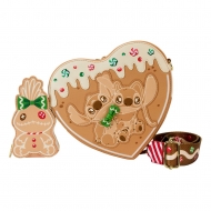 Lilo & Stitch - Sac à bandoulière Angel et Stitch Gingerbread Heart by Loungefly