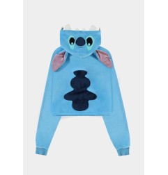 Lilo & Stitch - Sweat court à capuche Stitch