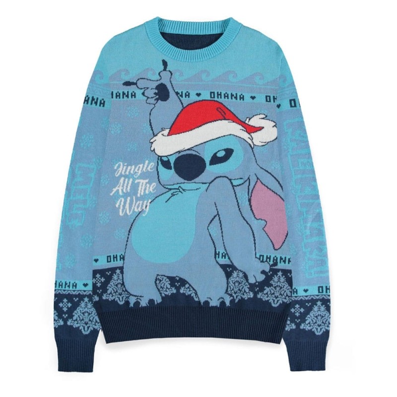 Lilo & Stitch - Sweatshirt Christmas Jumper Stitch Blue 