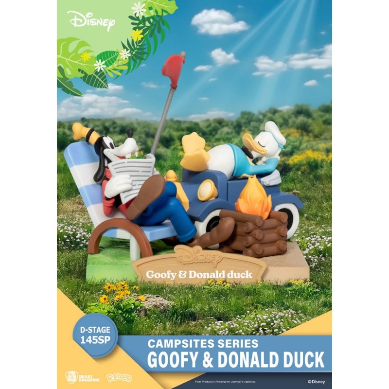 Disney - Diorama PVC D-Stage Campsite Series Goofy & Donald Duck Special Edition 10 cm