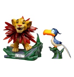 Disney - Pack 2 statuettes Master Craft Le Roi lion Little Simba & Zazu 31 cm
