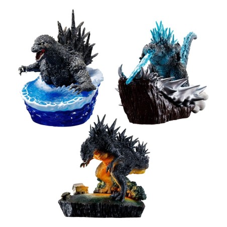 Godzilla - Petitrama EX Series pack 3 trading figures From Zero To Minus One Set 9 cm