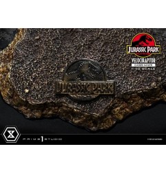 Jurassic Park - Statuette Prime Collectibles 1/10 Velociraptor Closed Mouth 19 cm