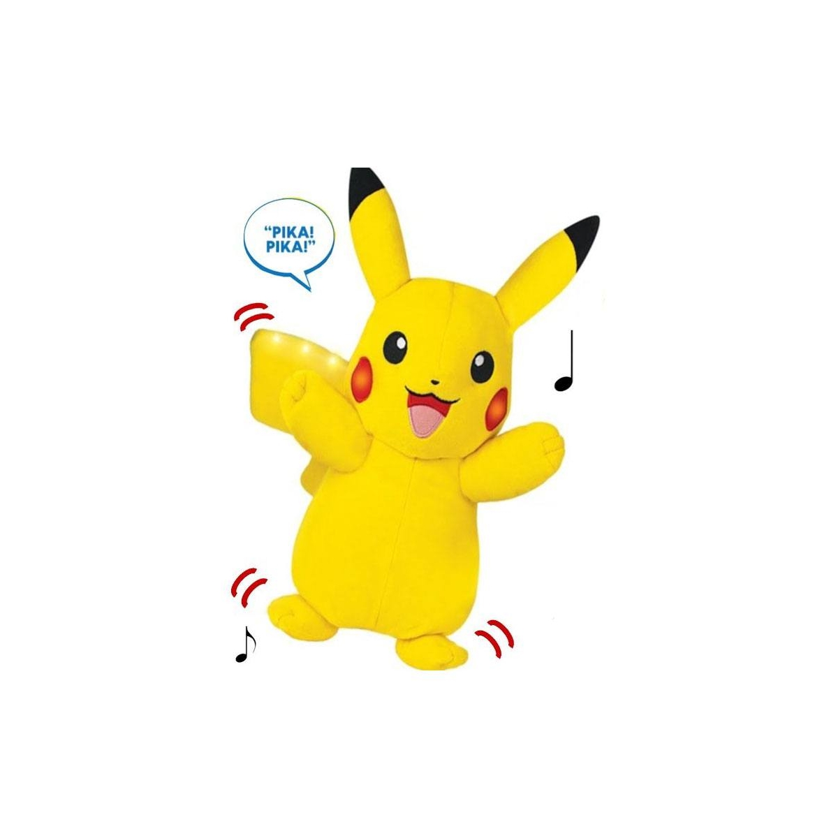 Pokemon - Peluche Pikachu avec pomme 25 cm - Figurine-Discount