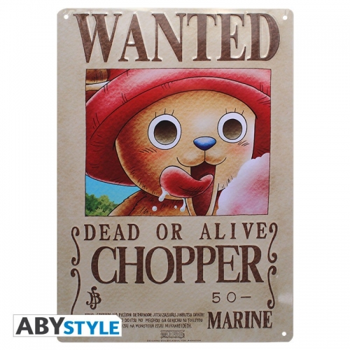 One Piece - Plaque métal Chopper Wanted