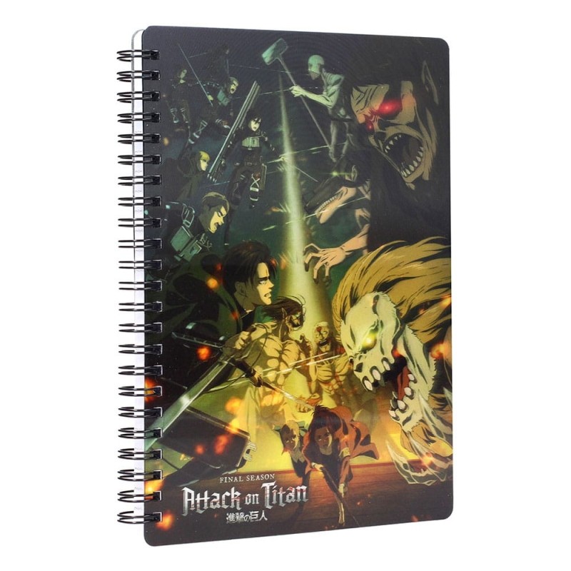 L'Attaque des Titans - Attack on Titan cahier effet 3D Struggle