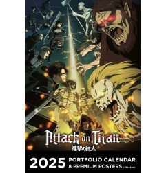 L'Attaque des Titans - Attack on Titan Portfolio calendrier 2025 *ANGLAIS*