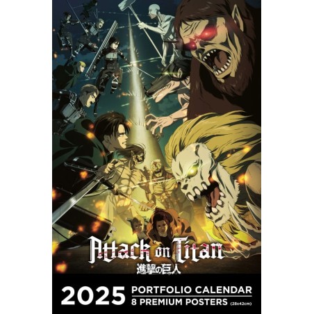 L'Attaque des Titans - Attack on Titan Portfolio calendrier 2025 *ANGLAIS*