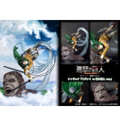 L'Attaque des Titans - Attack on Titan statuette PVC 1/7 Levi vs Beast Titan Ver. 28 cm
